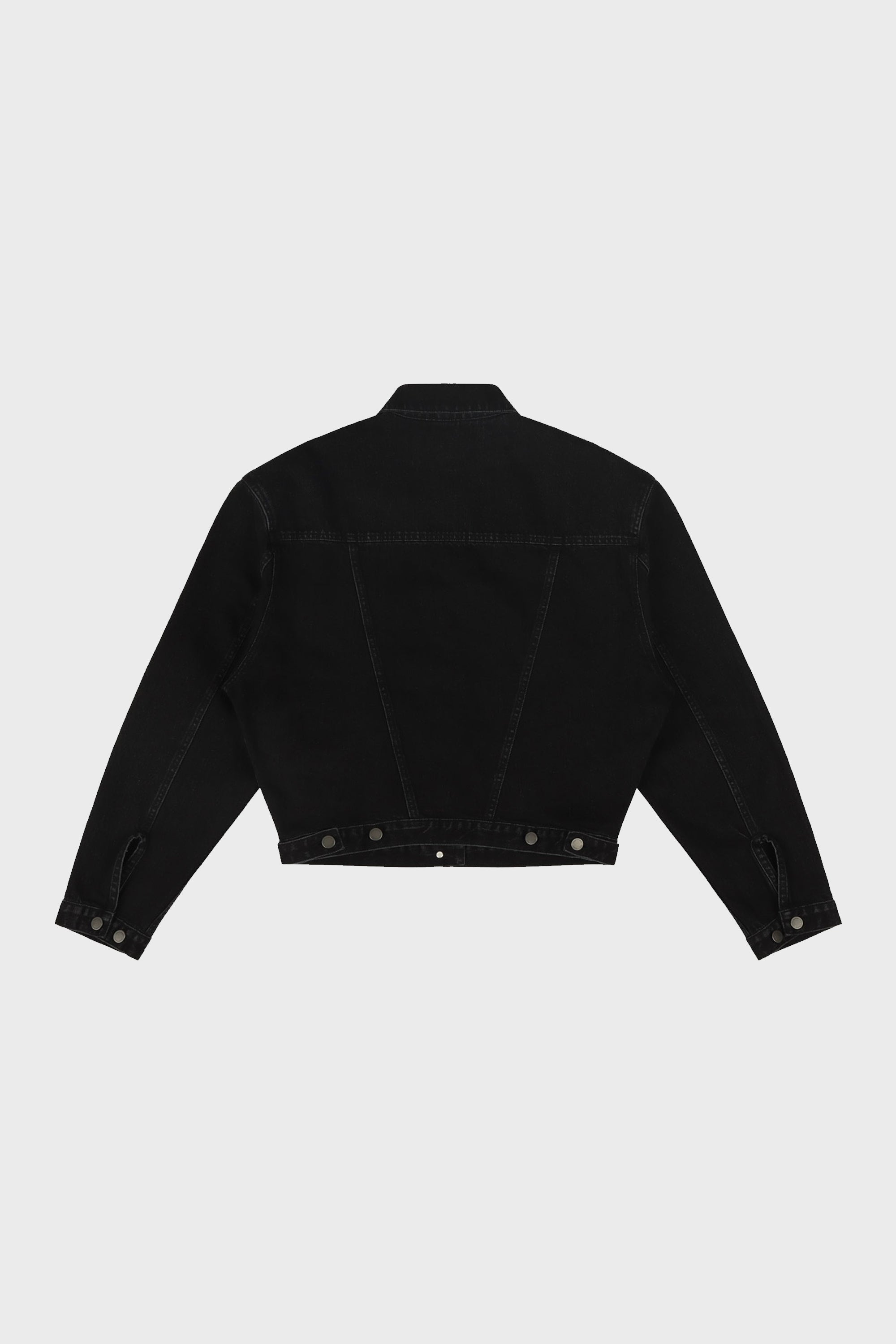 SHRUNKEN DENIM JACKET MAGNETITE