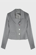BLAZER PINSTRIPE BUTTONS GREY