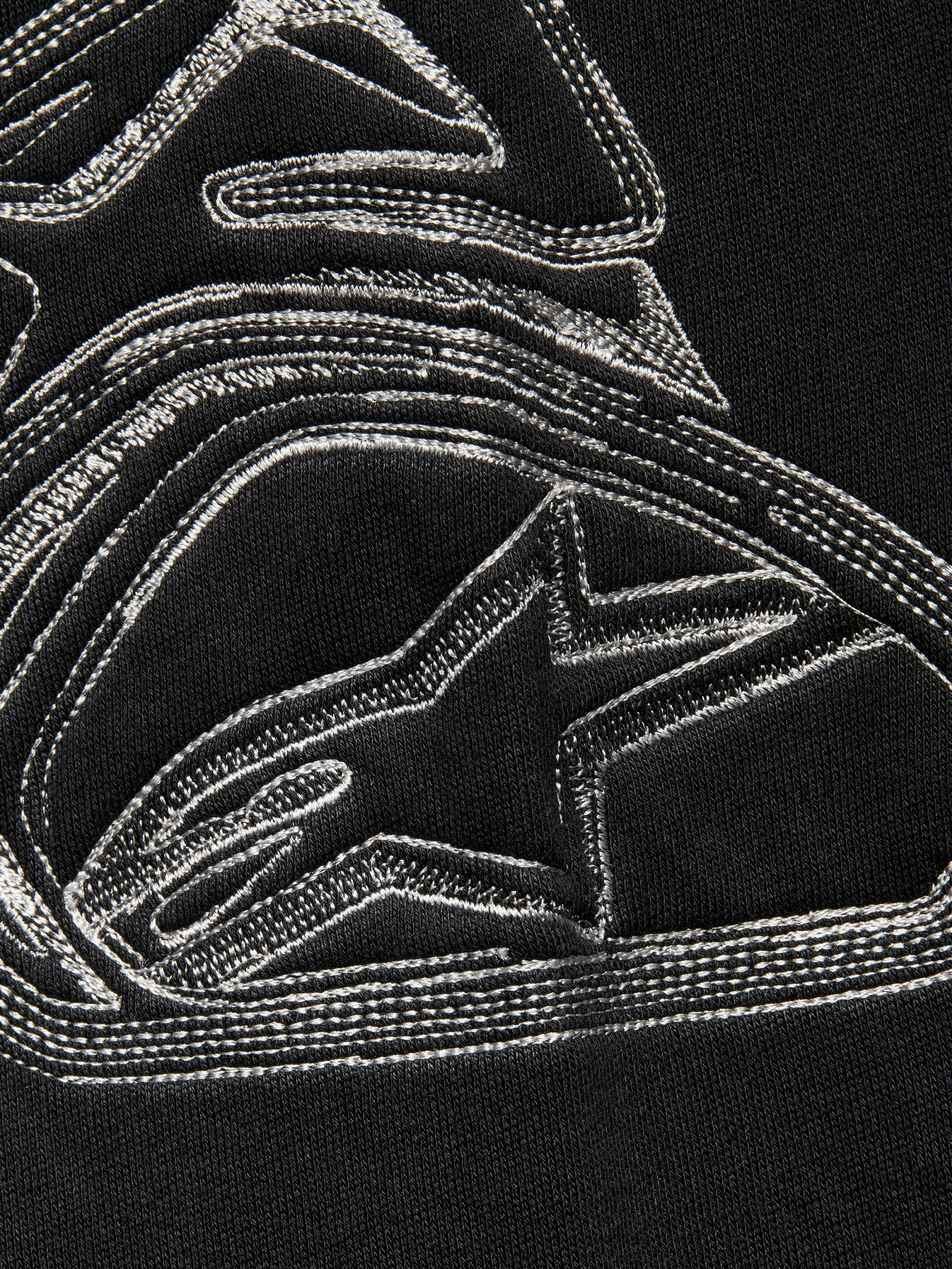 SHOULDER CUP CREWNECK BLACK