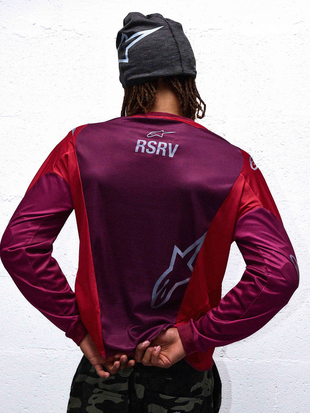 RACER REWORKED LS JERSEY MARS RED BURGUNDY