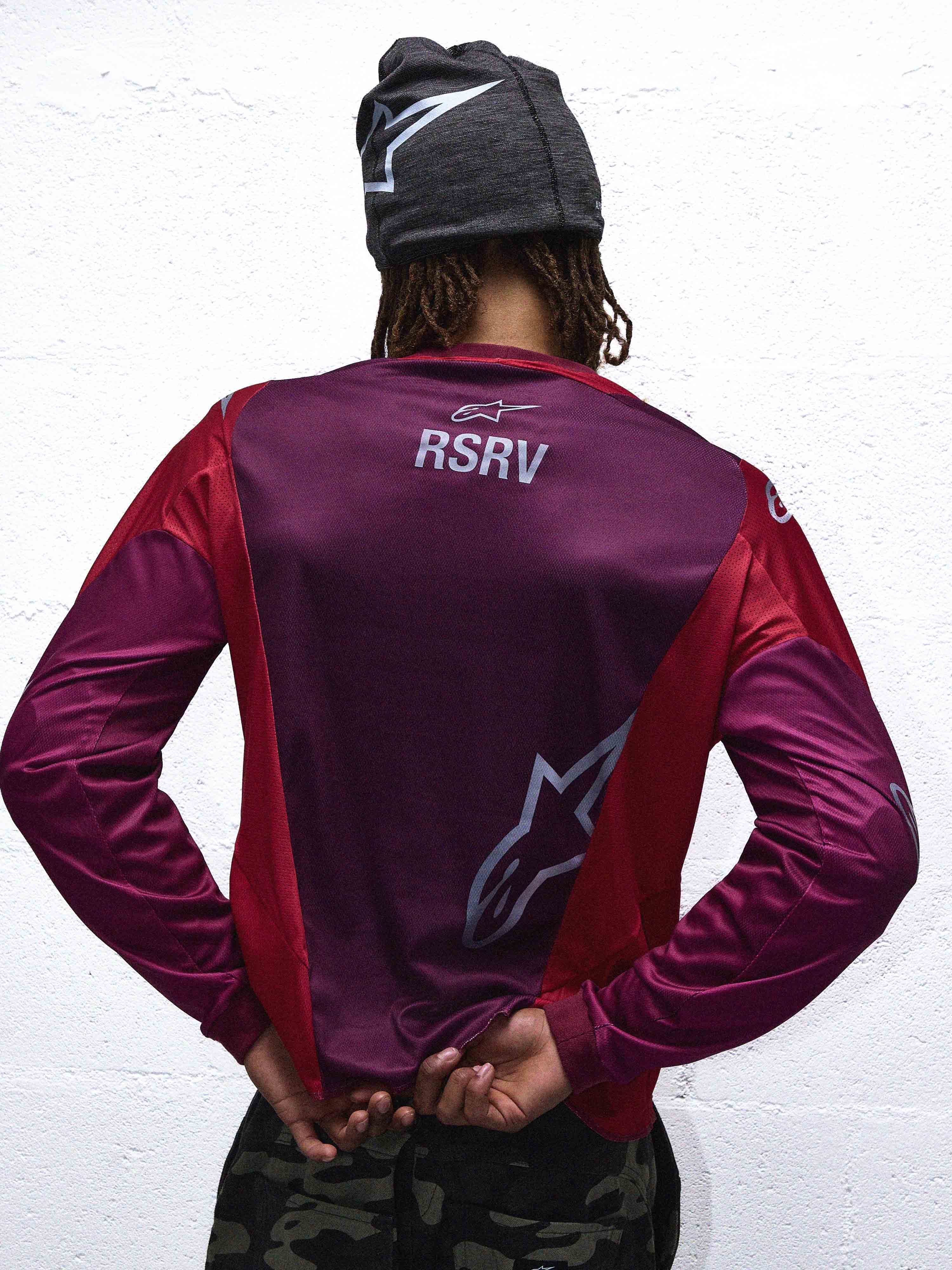 RACER REWORKED LS JERSEY MARS RED BURGUNDY