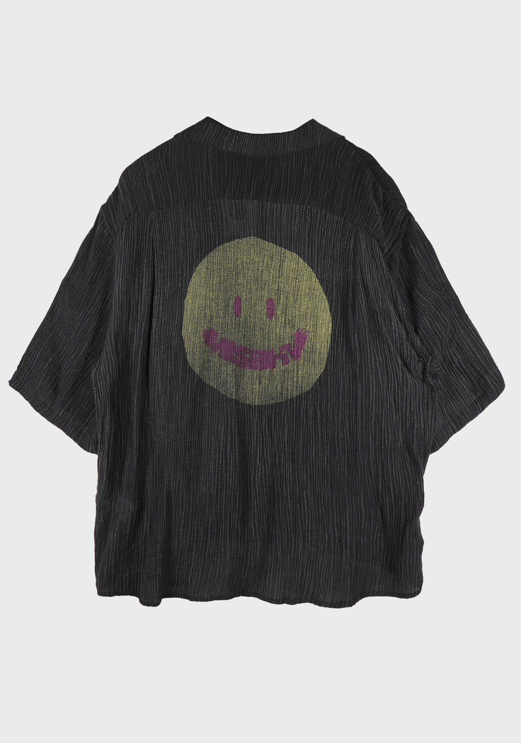 SMILE SHIRT WASHED BLACK