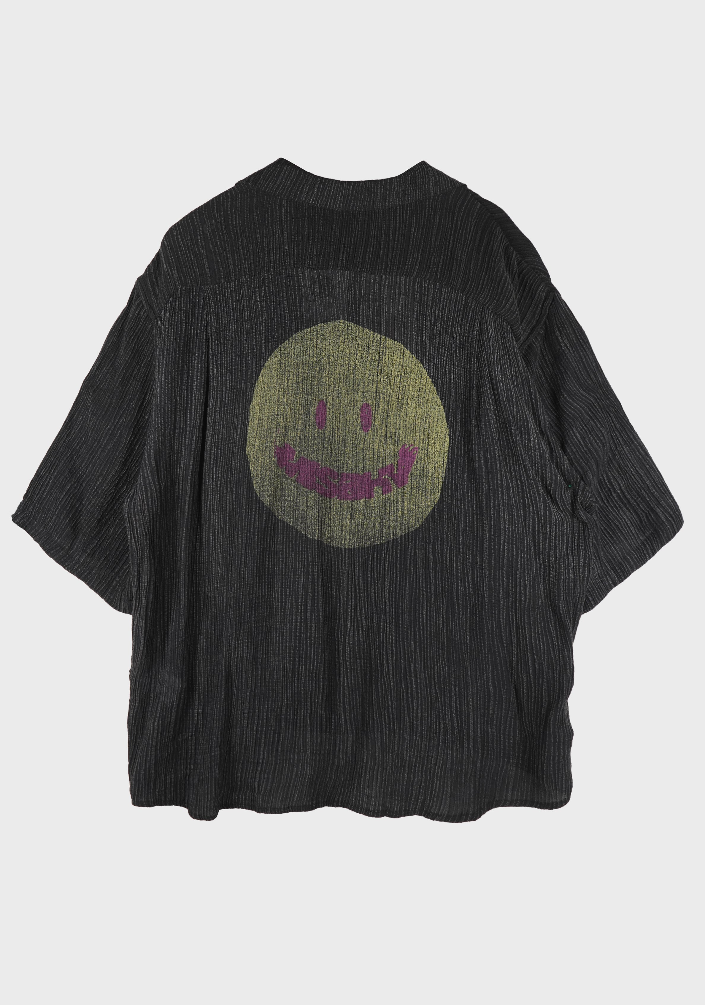 SMILE SHIRT WASHED BLACK