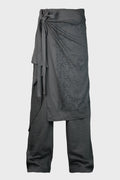 JERSEY SCARF PANTS CHARCOAL