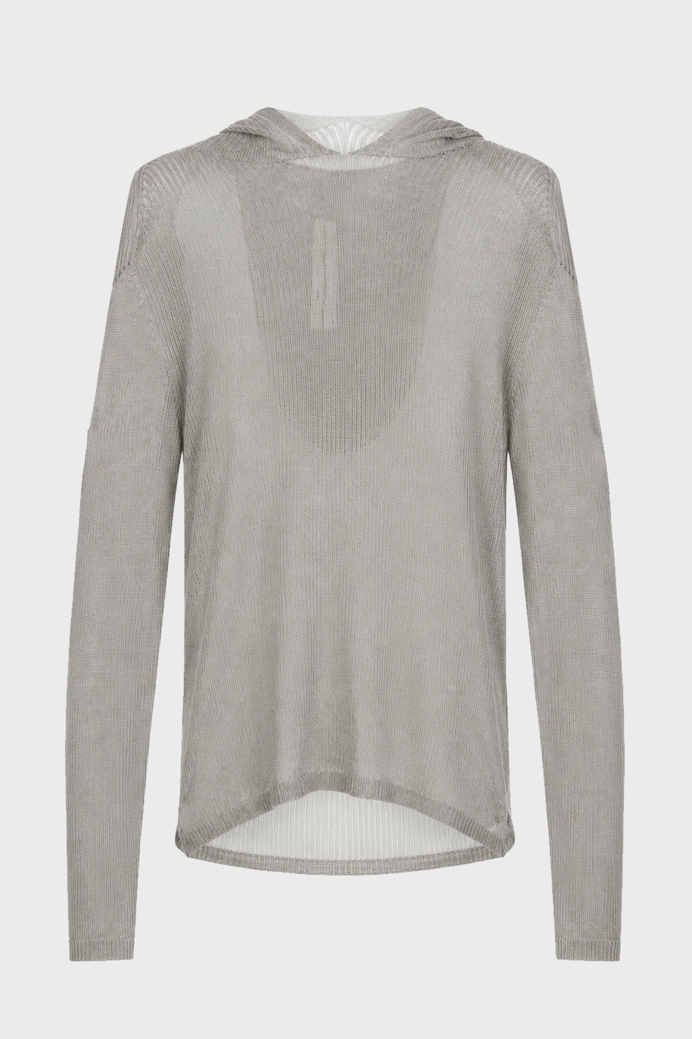 SHEER HOODED LS T DRK PEARL