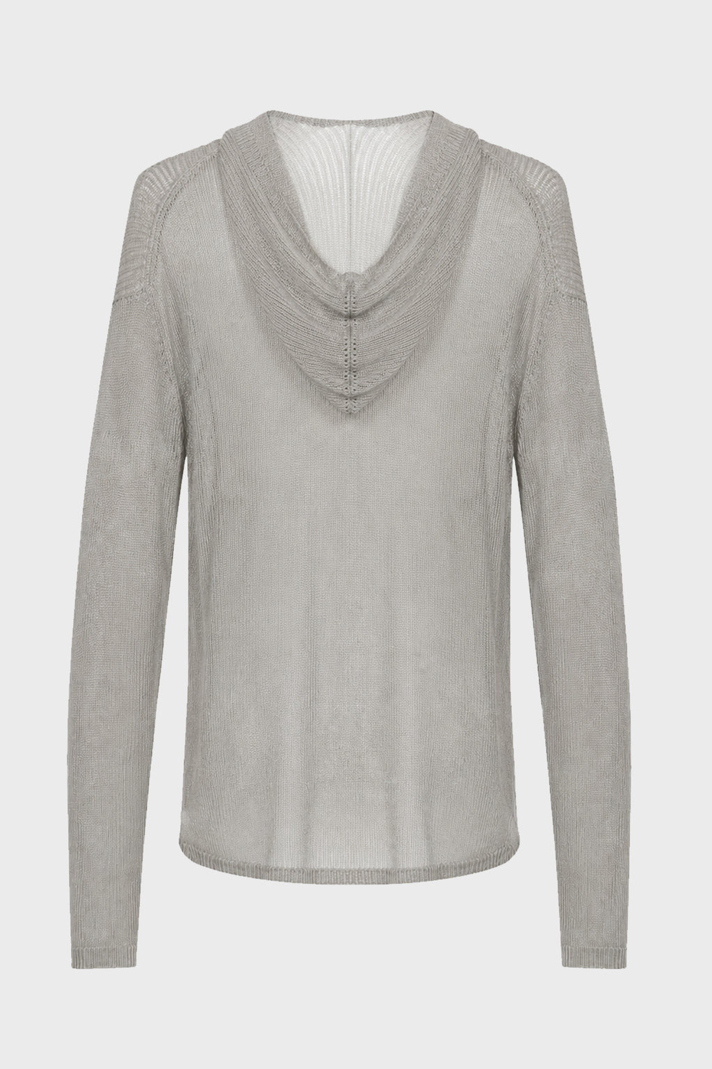 SHEER HOODED LS T DRK PEARL