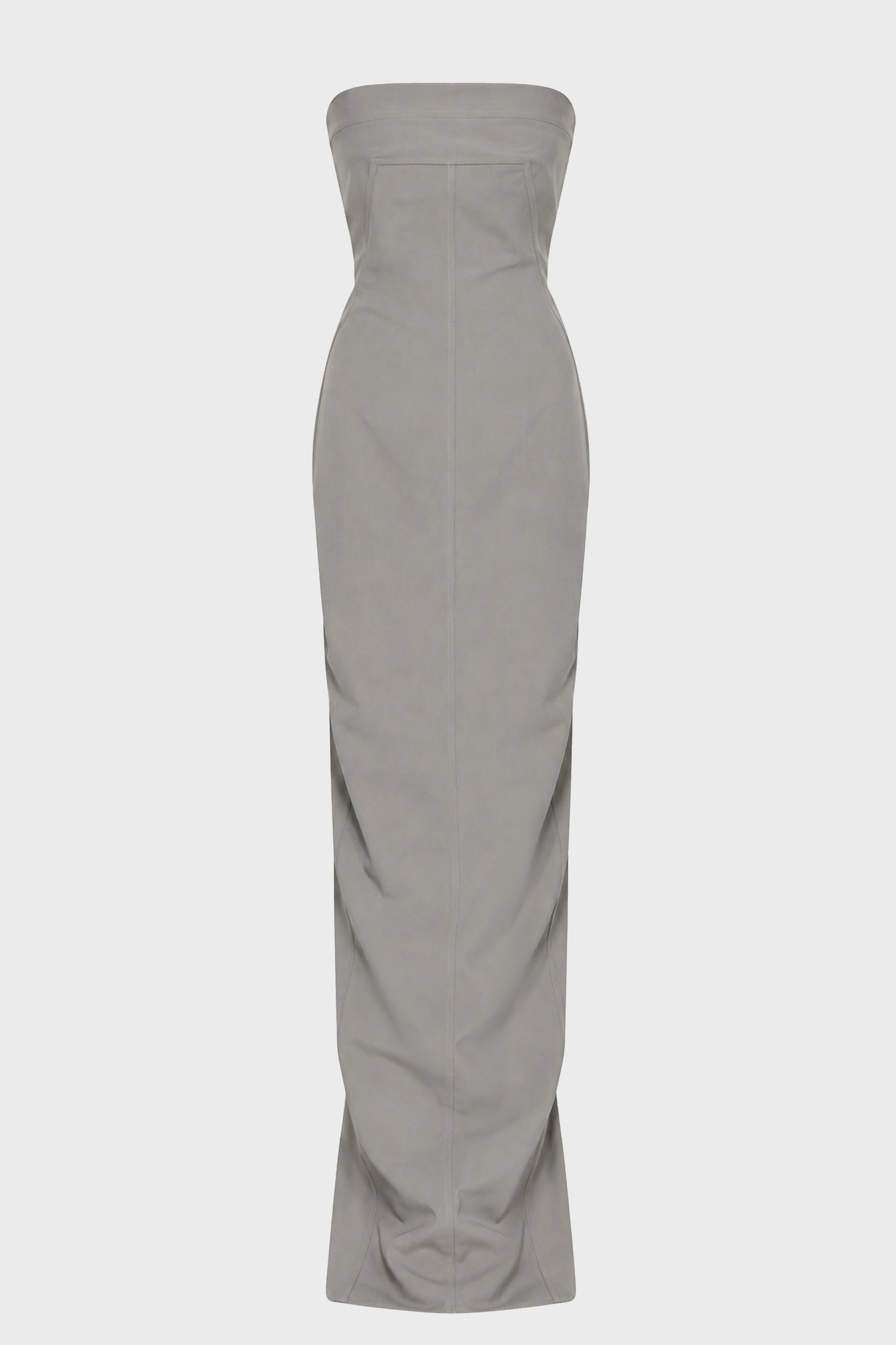 BUSTIER GOWN STEEL