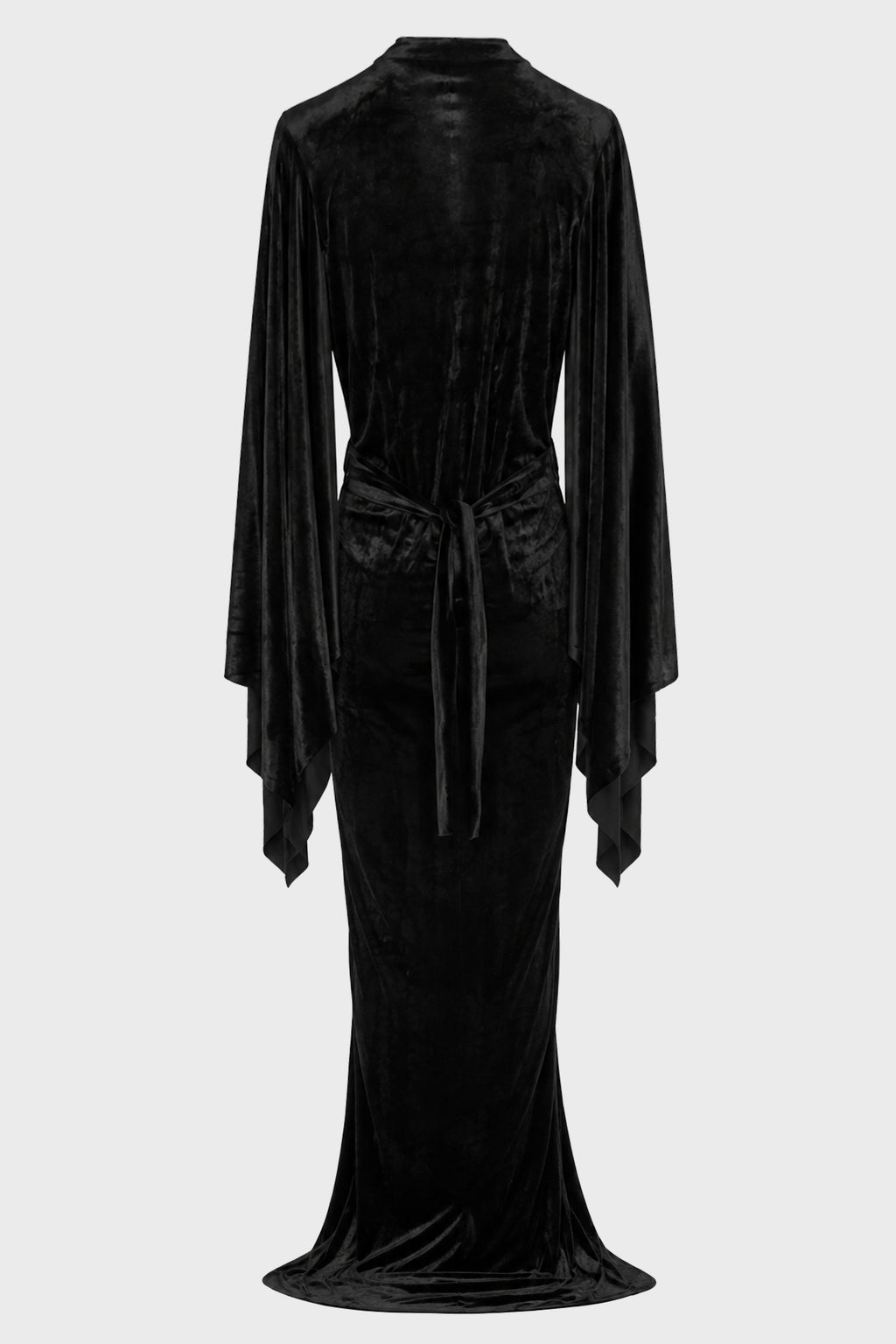 FLAGSLEEVES GOWN BLACK