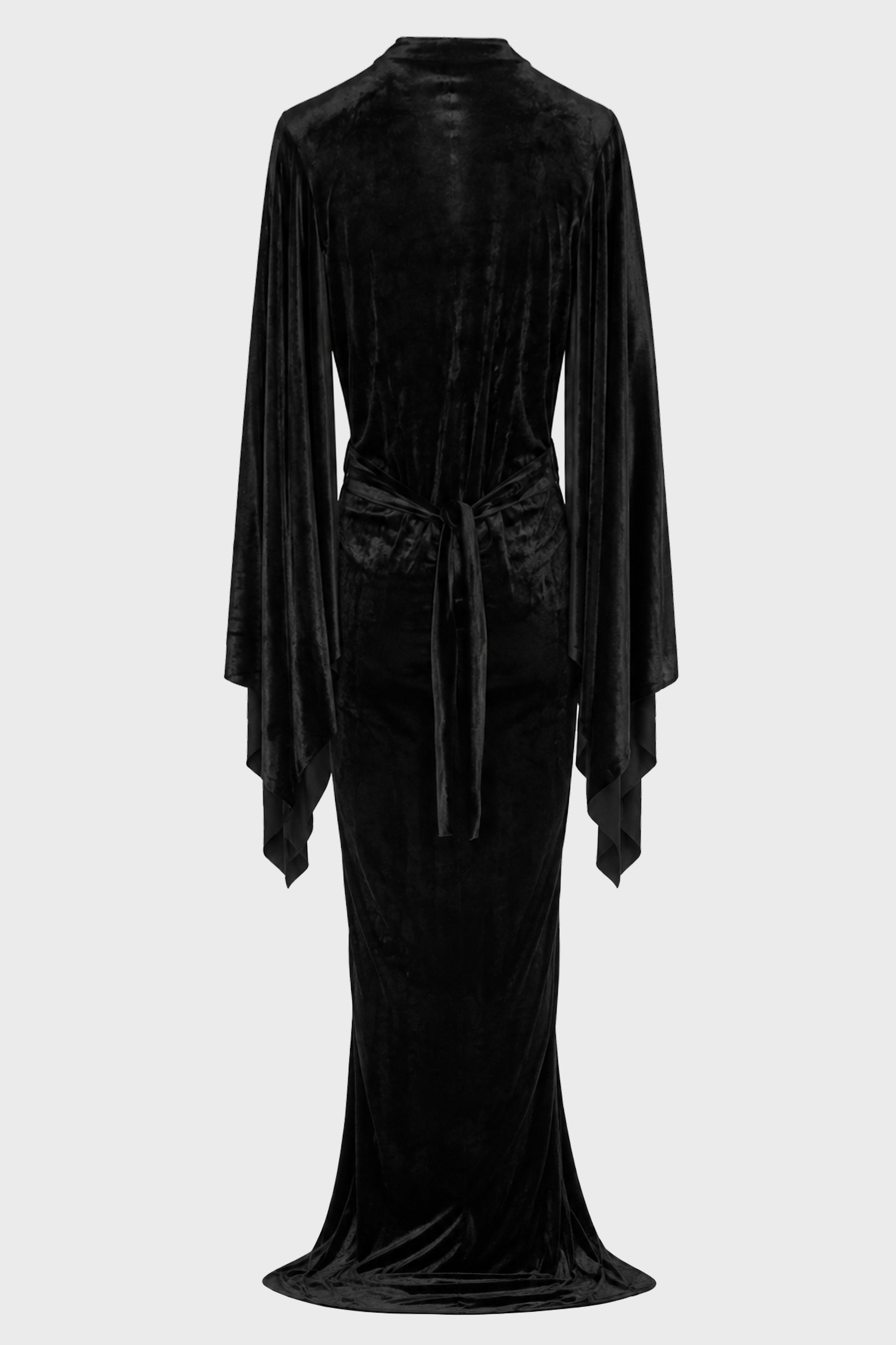 FLAGSLEEVES GOWN BLACK