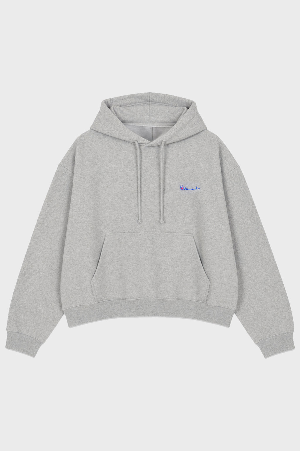 ATHLETIC LOGO HOODIE GREY MELANGE