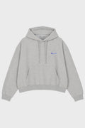 ATHLETIC LOGO HOODIE GREY MELANGE