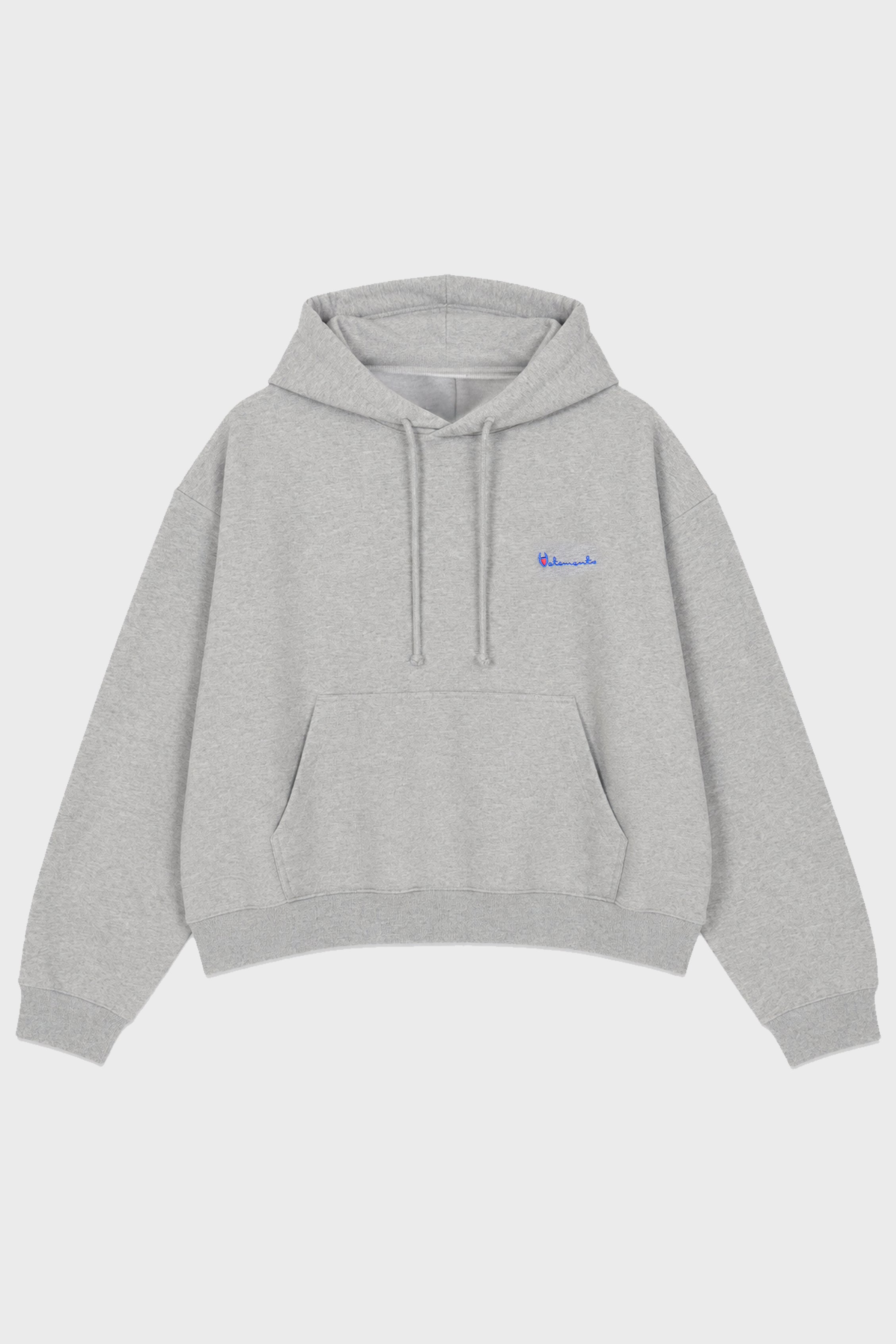 ATHLETIC LOGO HOODIE GREY MELANGE
