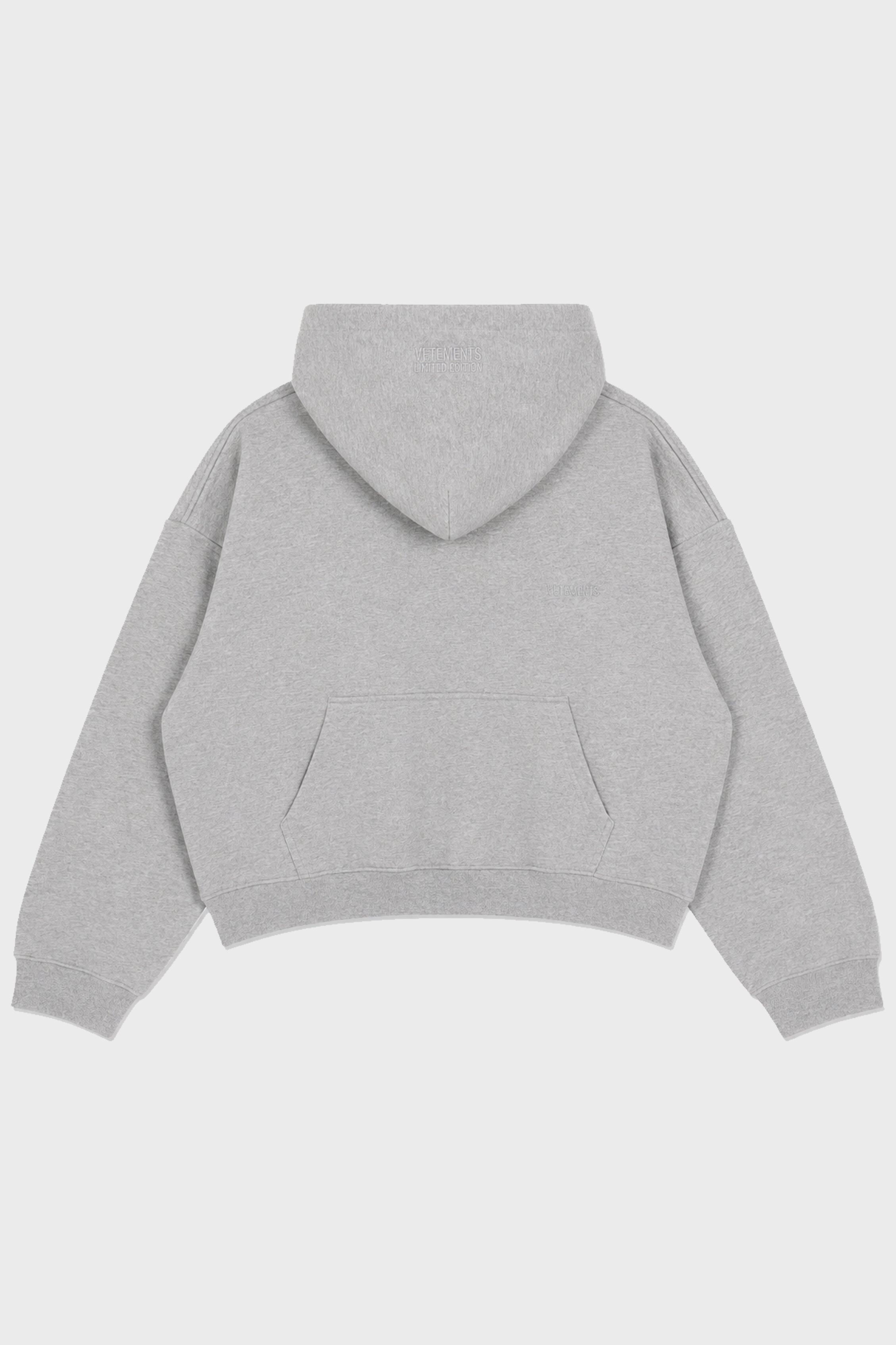 ATHLETIC LOGO HOODIE GREY MELANGE