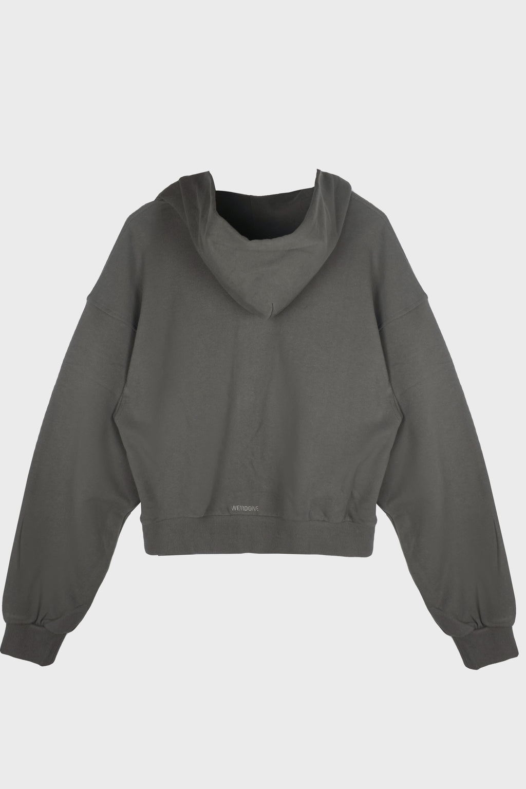 DOODLE TEDDY HOODIE ZIP-UP DARK GREY