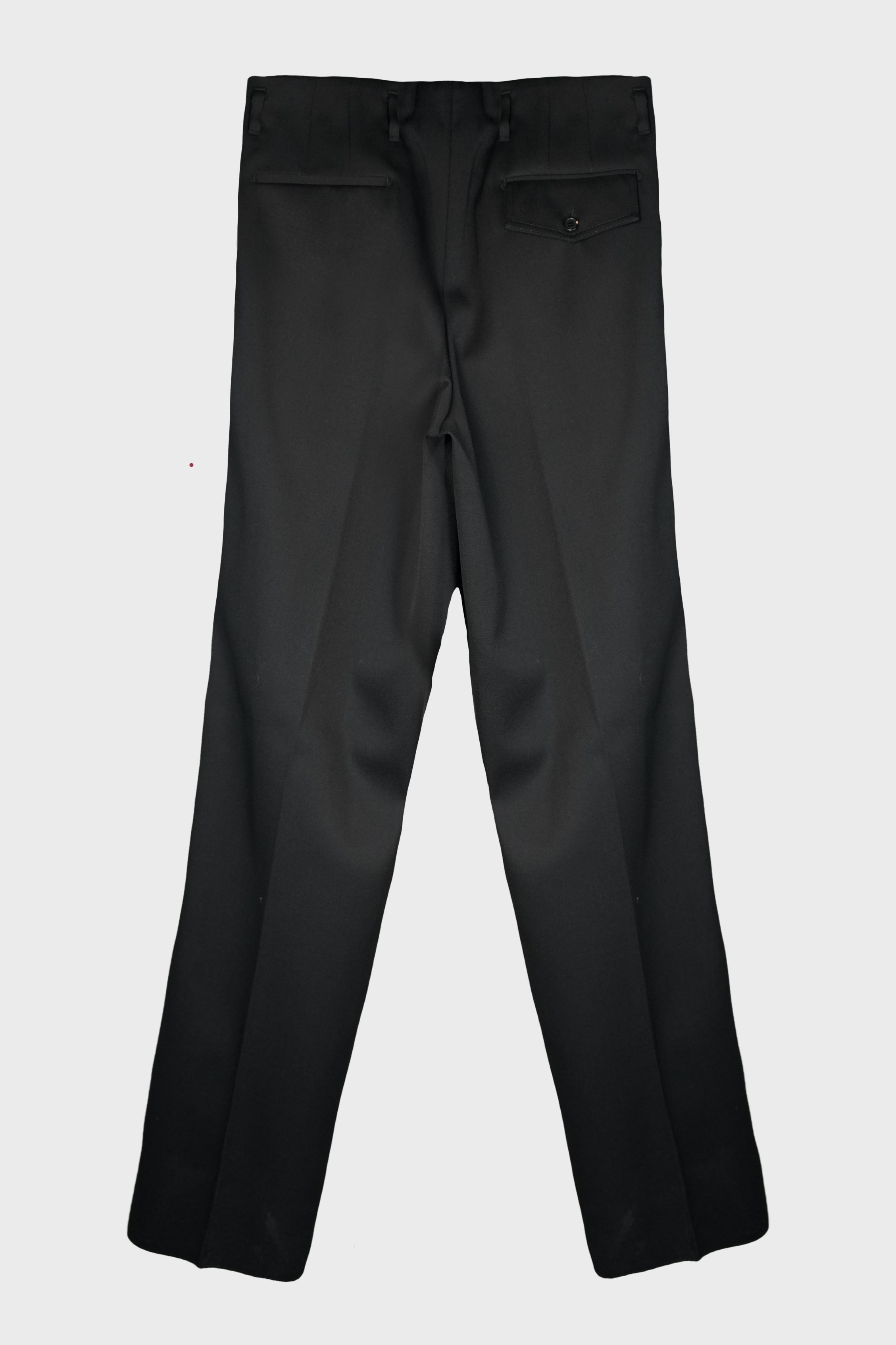 PLEATED TROUSERS BLACK