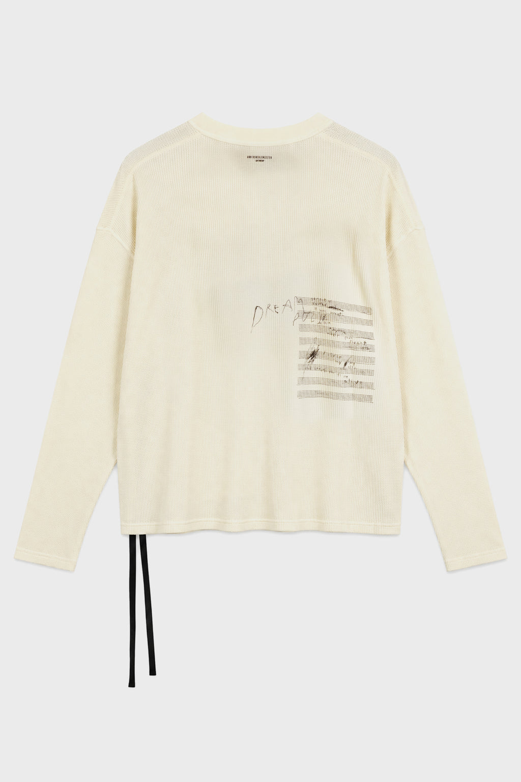 EMIL WAFFLE JERSEY T-SHIRT "THE NIGHT WHISPERS" PRINT CHALK