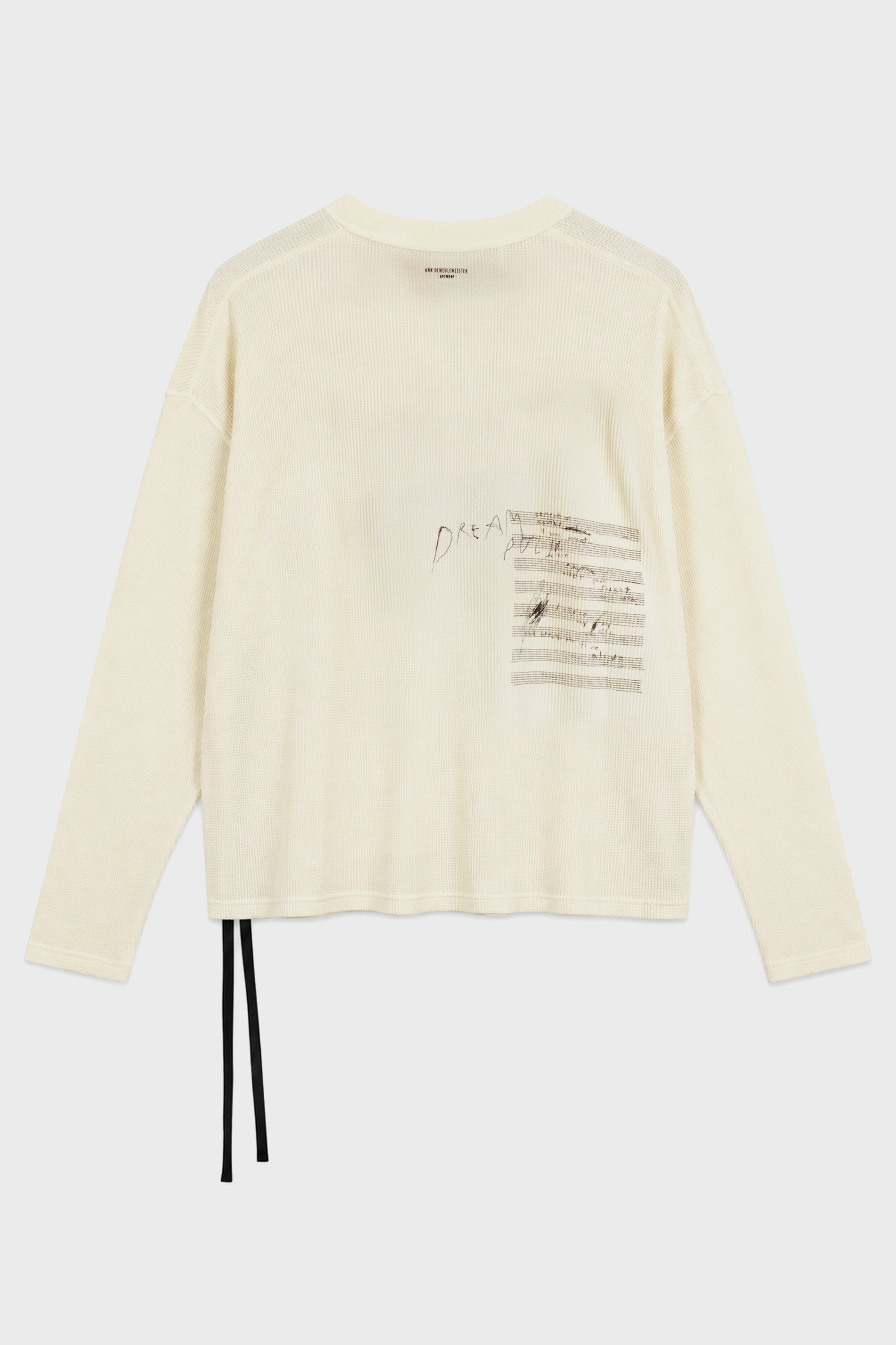 EMIL WAFFLE JERSEY T-SHIRT "THE NIGHT WHISPERS" PRINT CHALK