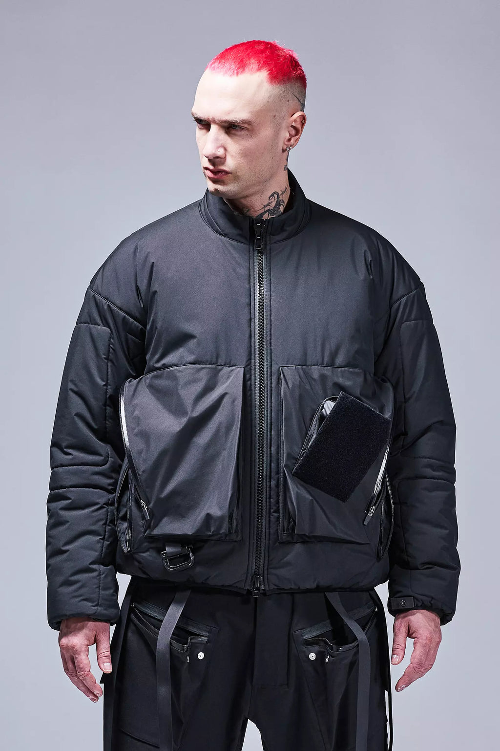 J91A-WS Windstopper® PrimaLoft® Modular Jacket - Grey/Black