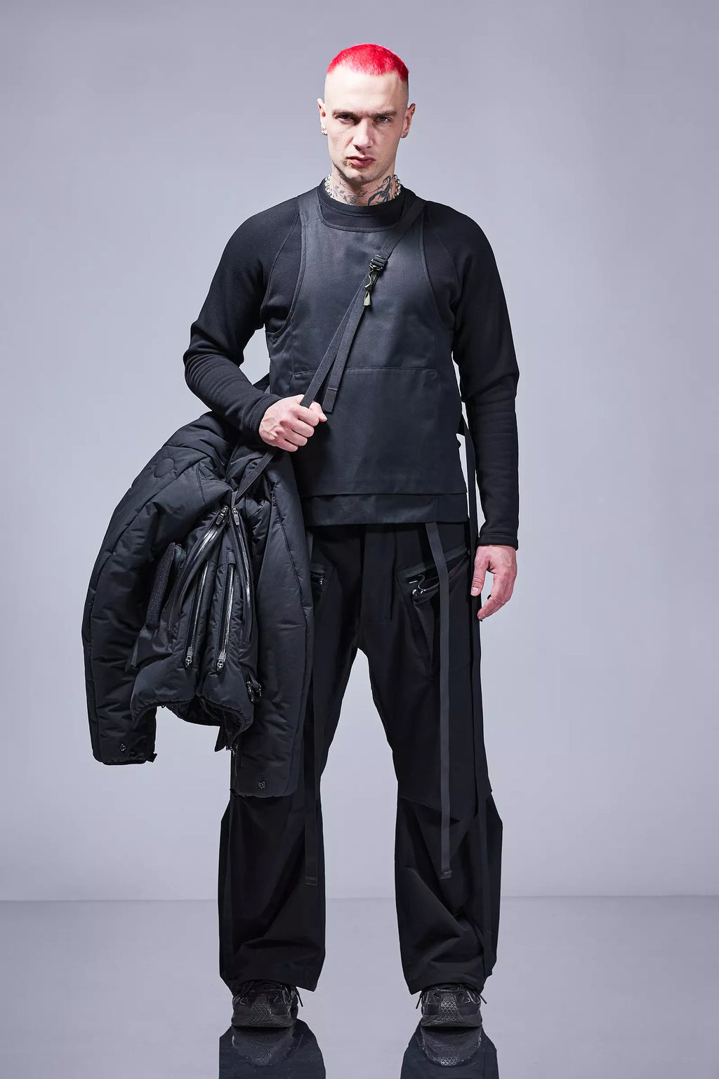 J91A-WS Windstopper® PrimaLoft® Modular Jacket - Grey/Black