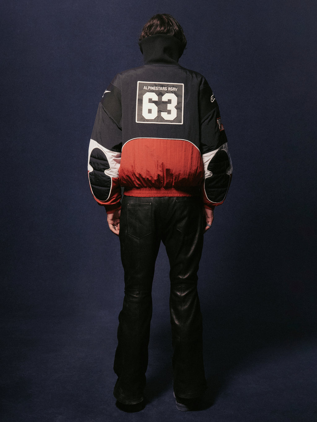 RSRV MEMORIES PADDED JACKET BLACK RED