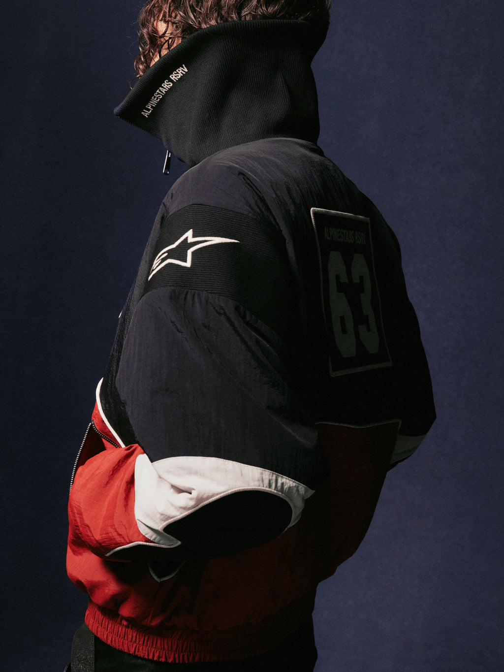 RSRV MEMORIES PADDED JACKET BLACK RED
