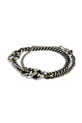 BRACELET TWO CHAINS RING