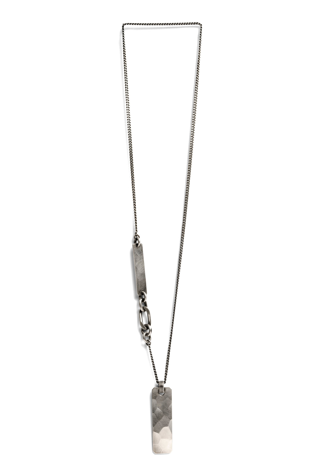 NECKLACE TAG HAMMERED