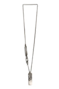 NECKLACE TAG HAMMERED