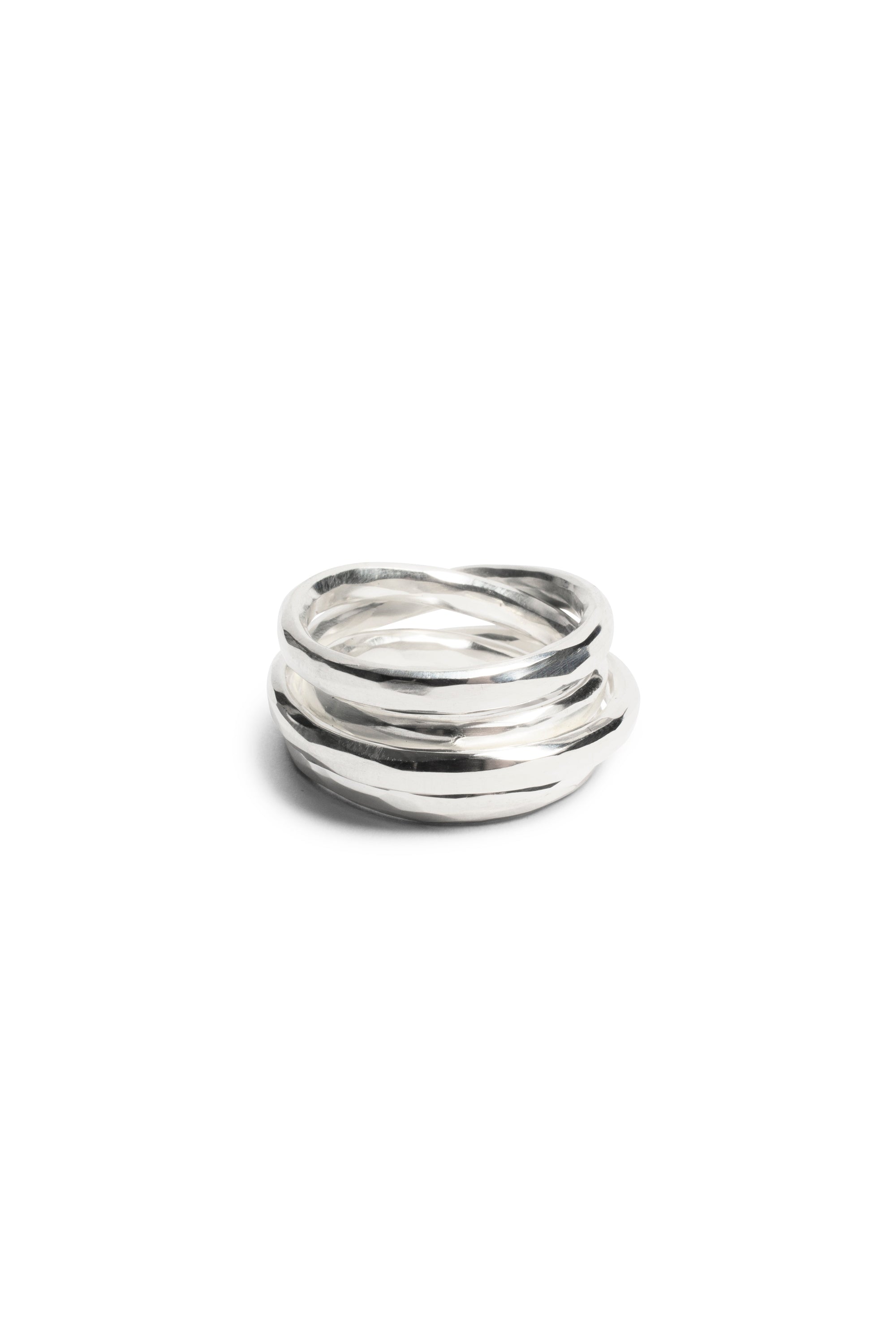 WOUND RING HAMMERED