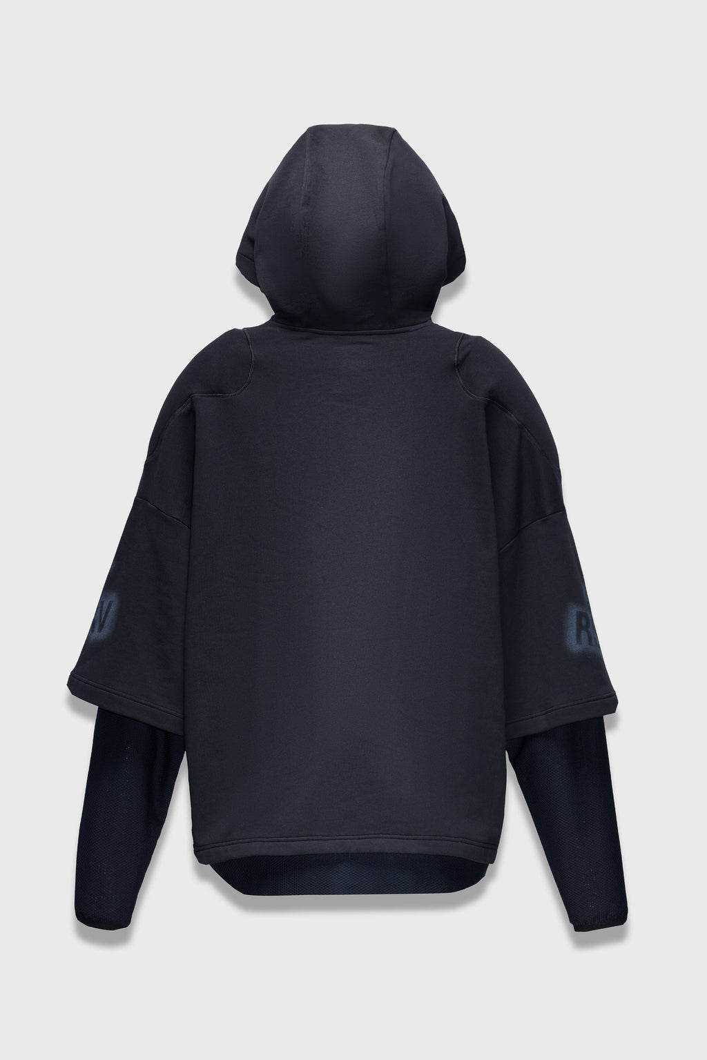 DISCHARGED HOODIE BLACK