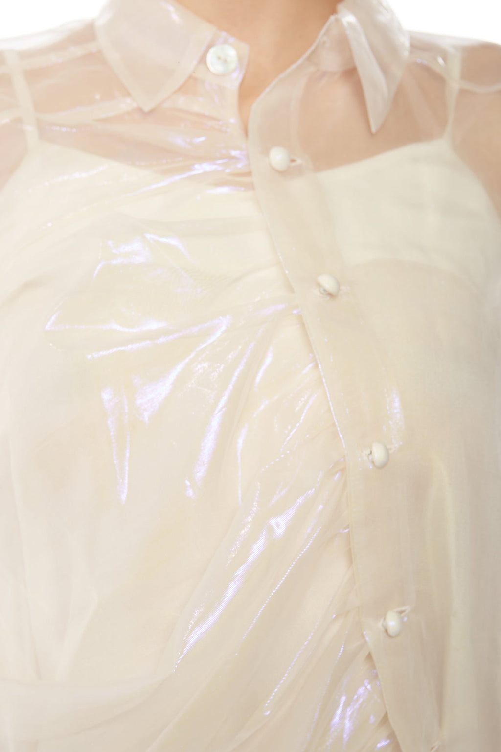 SARTO SLIP DRESS OFF WHITE