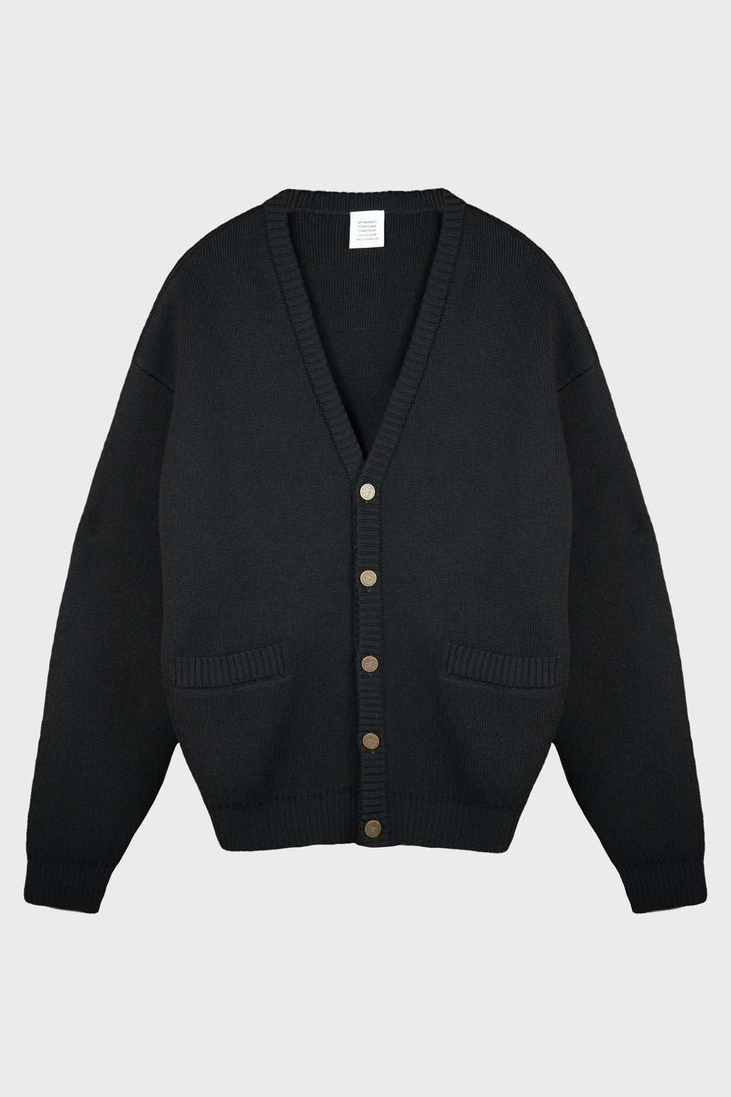 LEATHER CROSSES CARDIGAN BLACK