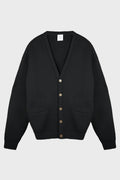LEATHER CROSSES CARDIGAN BLACK