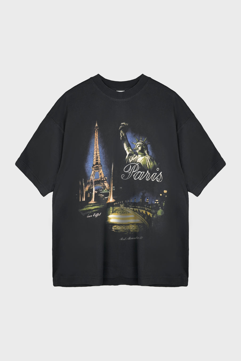 PARIS TOURIST T-SHIRT BLACK