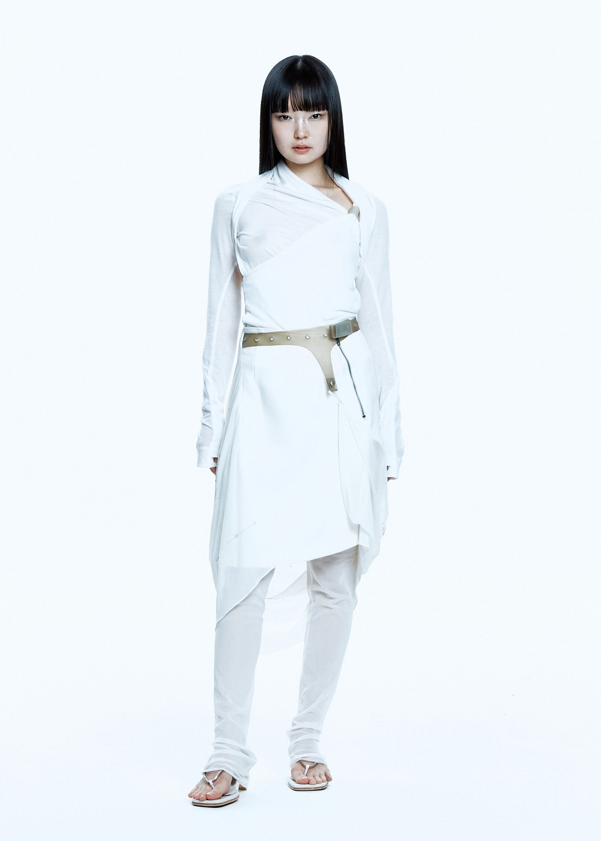 HYEIN SEO - TIED LONG SLEEVE TOP WHITE – LABSTORE WORLD
