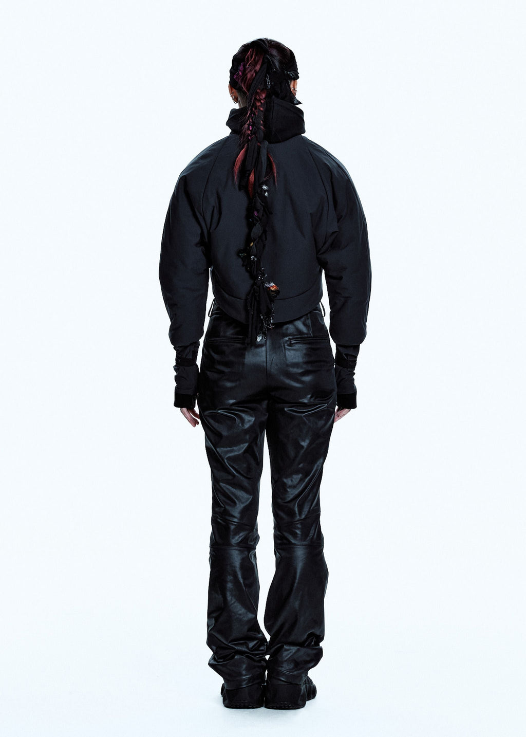 PADDED HARNESS JACKET W/ BALACLAVA CHARCOAL