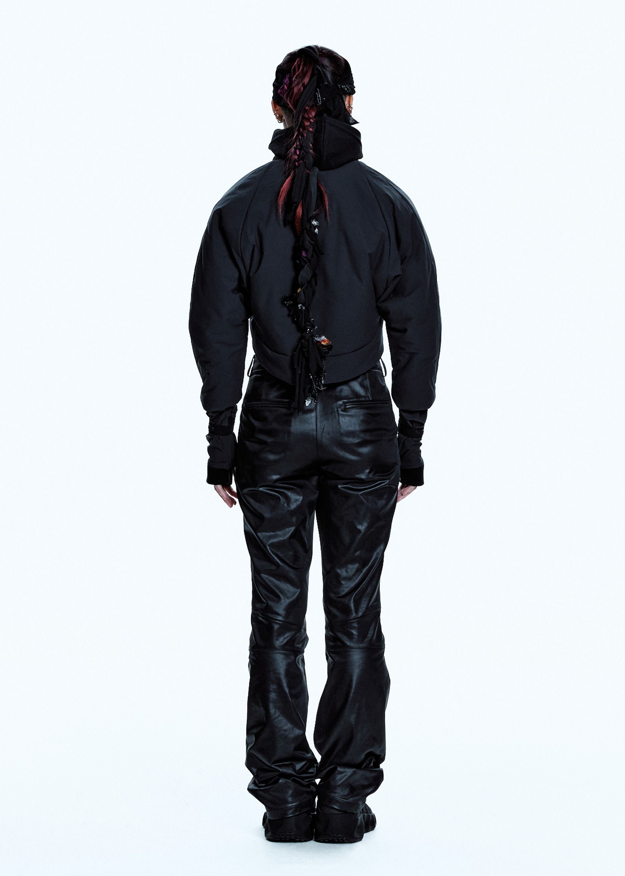 PADDED HARNESS JACKET W/ BALACLAVA CHARCOAL