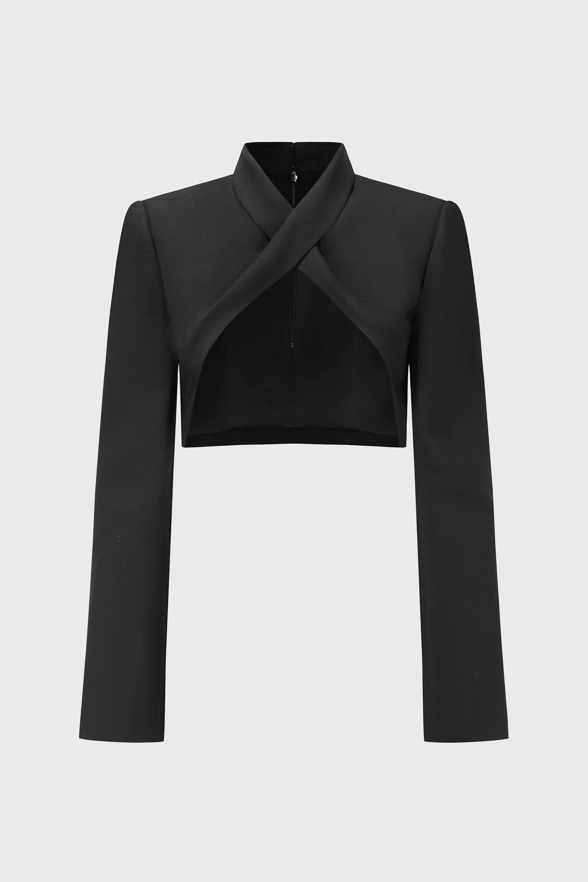 CROSSED LAPEL BLAZER