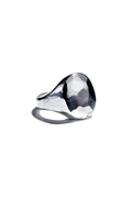 SIGNET RING OVAL HAMMERED