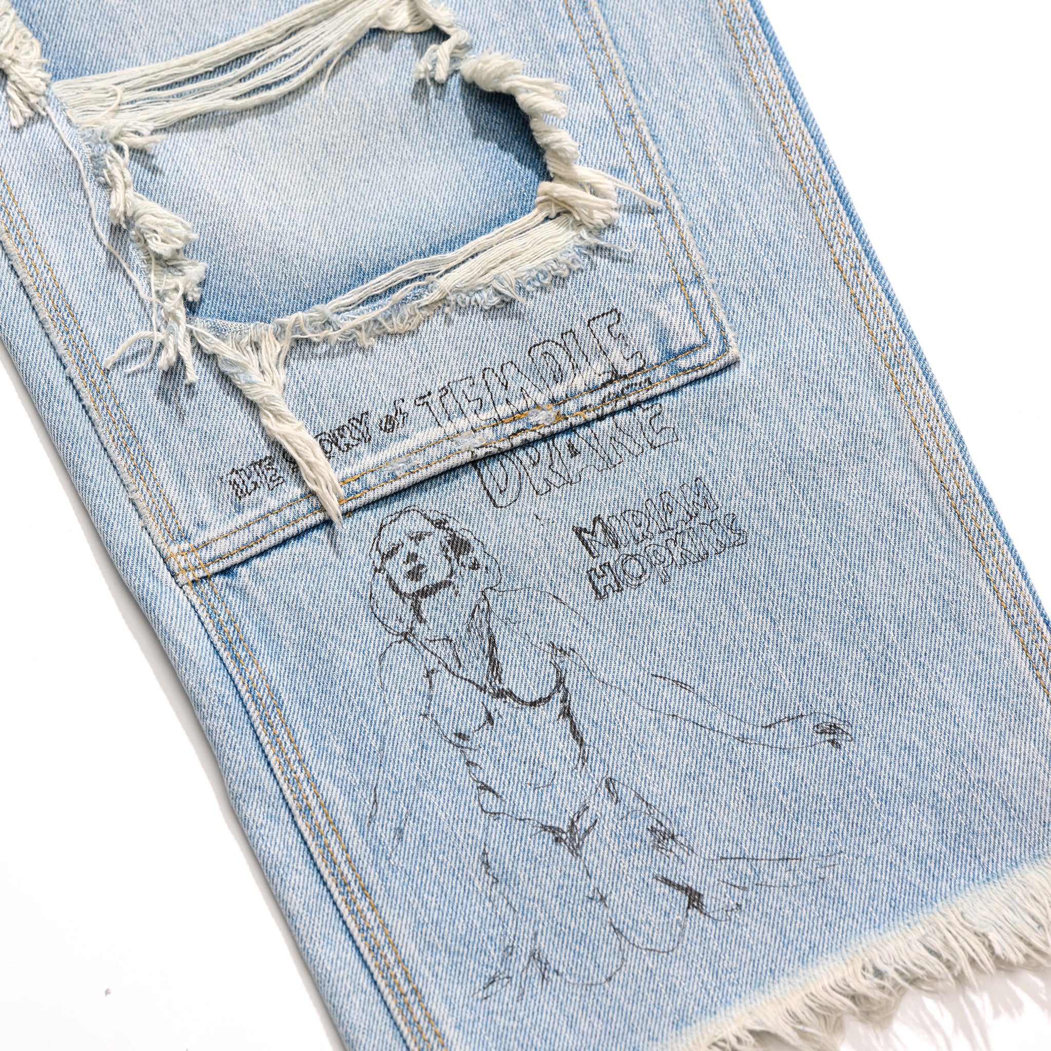 BUSTED DBL KNEE JEAN