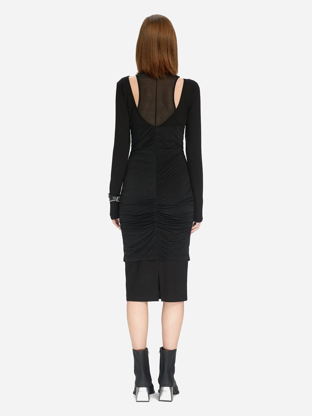 ARC CUT-OUT PANELLED DRESS