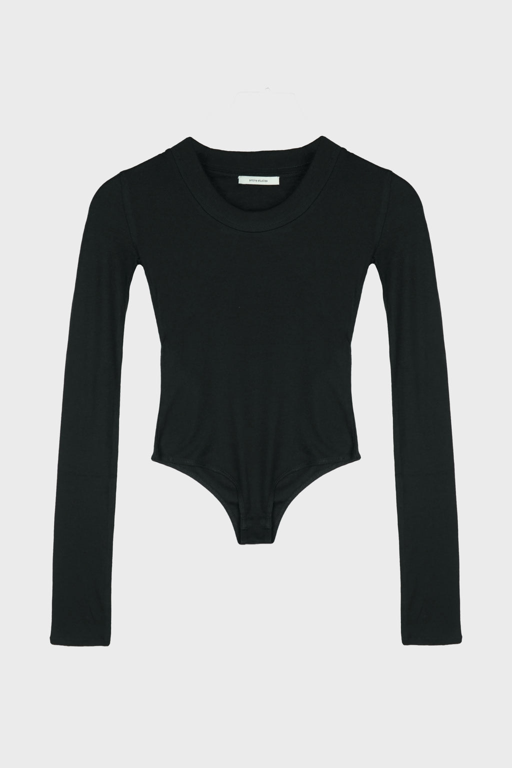 CIRCLE NECK BODYSUIT BLACK