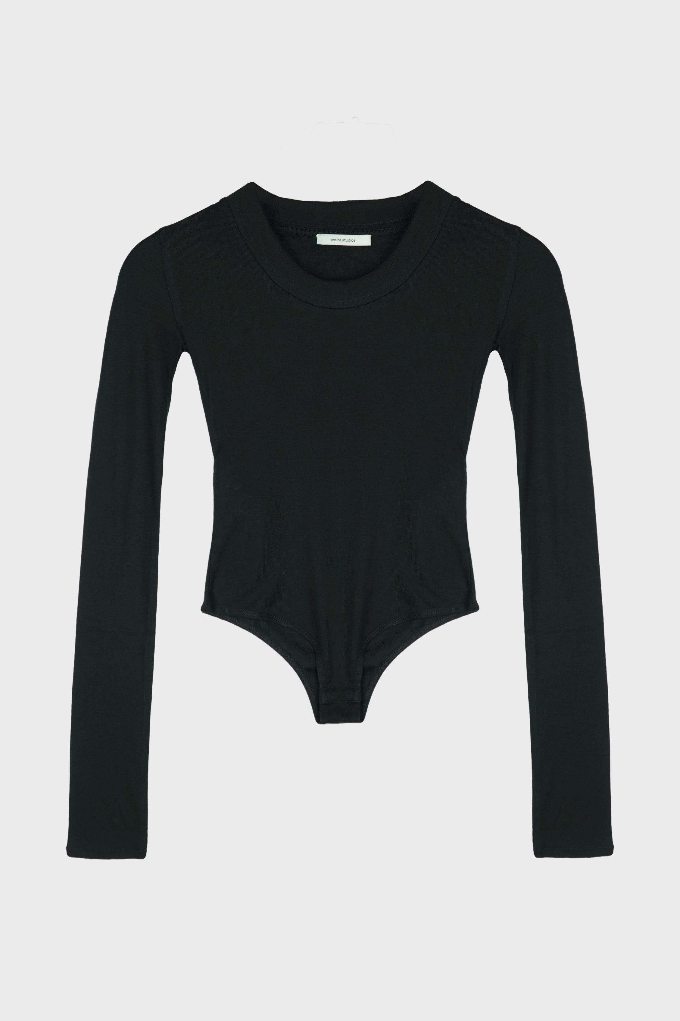 CIRCLE NECK BODYSUIT BLACK
