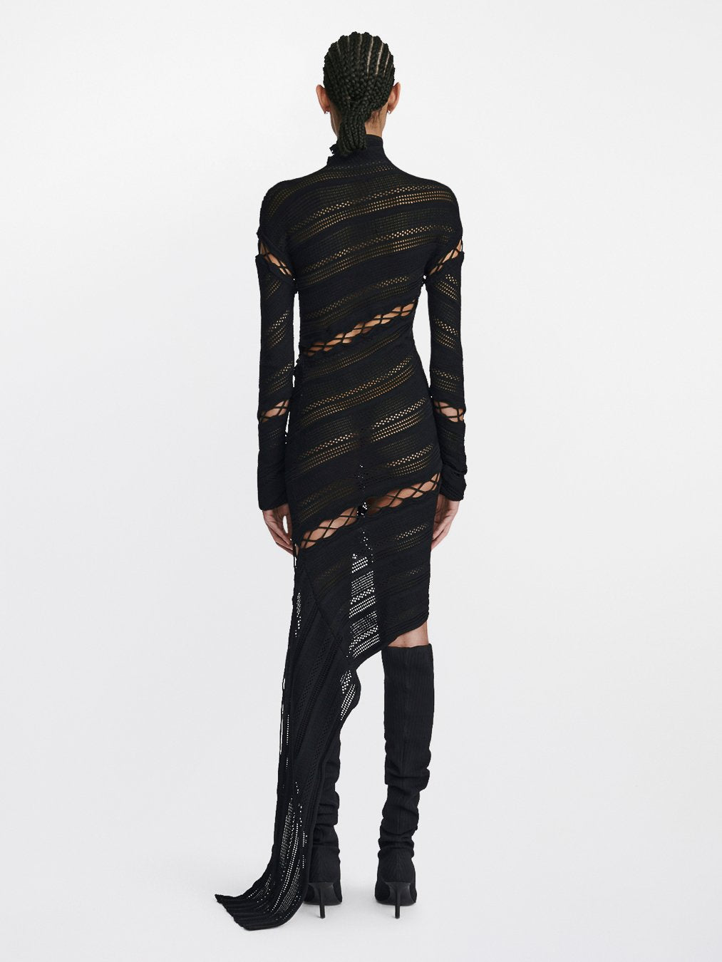 COILING OPENWORK DRESS