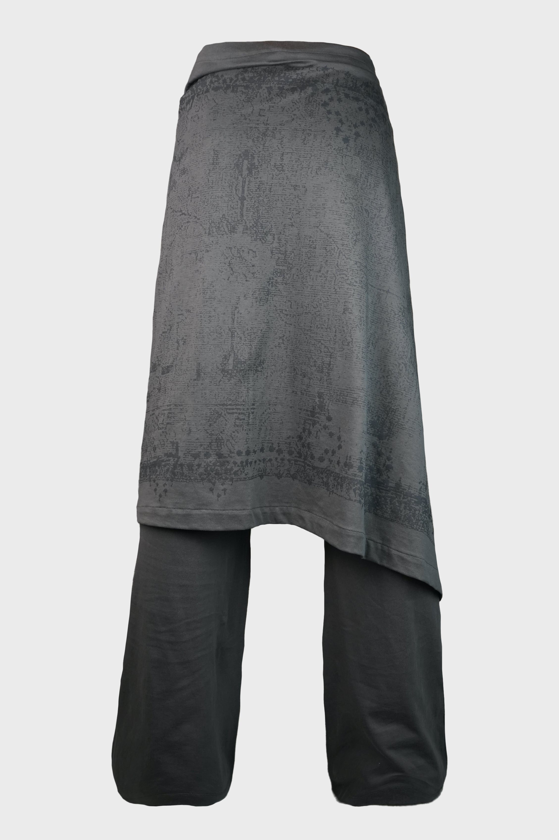 JERSEY SCARF PANTS CHARCOAL
