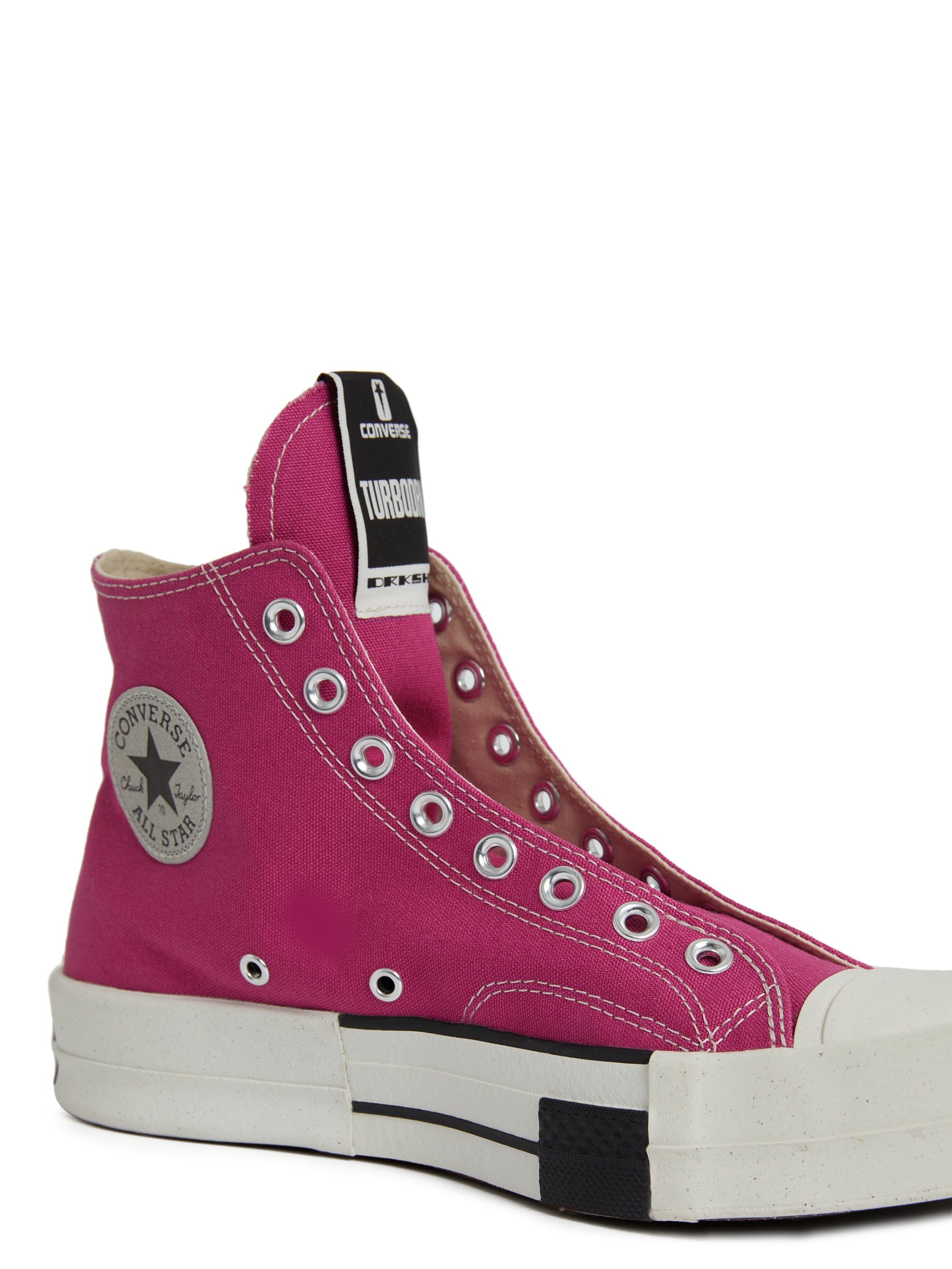 DRKSHDW × CONVERSE TURBODRK LACELESS HI HOTPINK - UNISEX