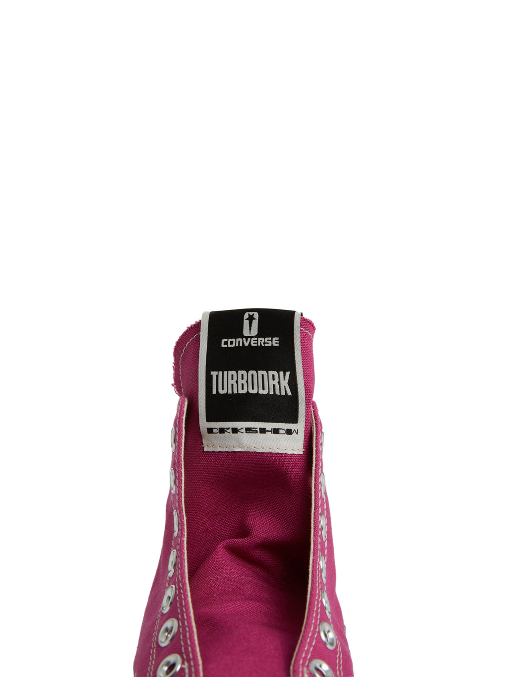 DRKSHDW × CONVERSE TURBODRK LACELESS HI HOTPINK - UNISEX