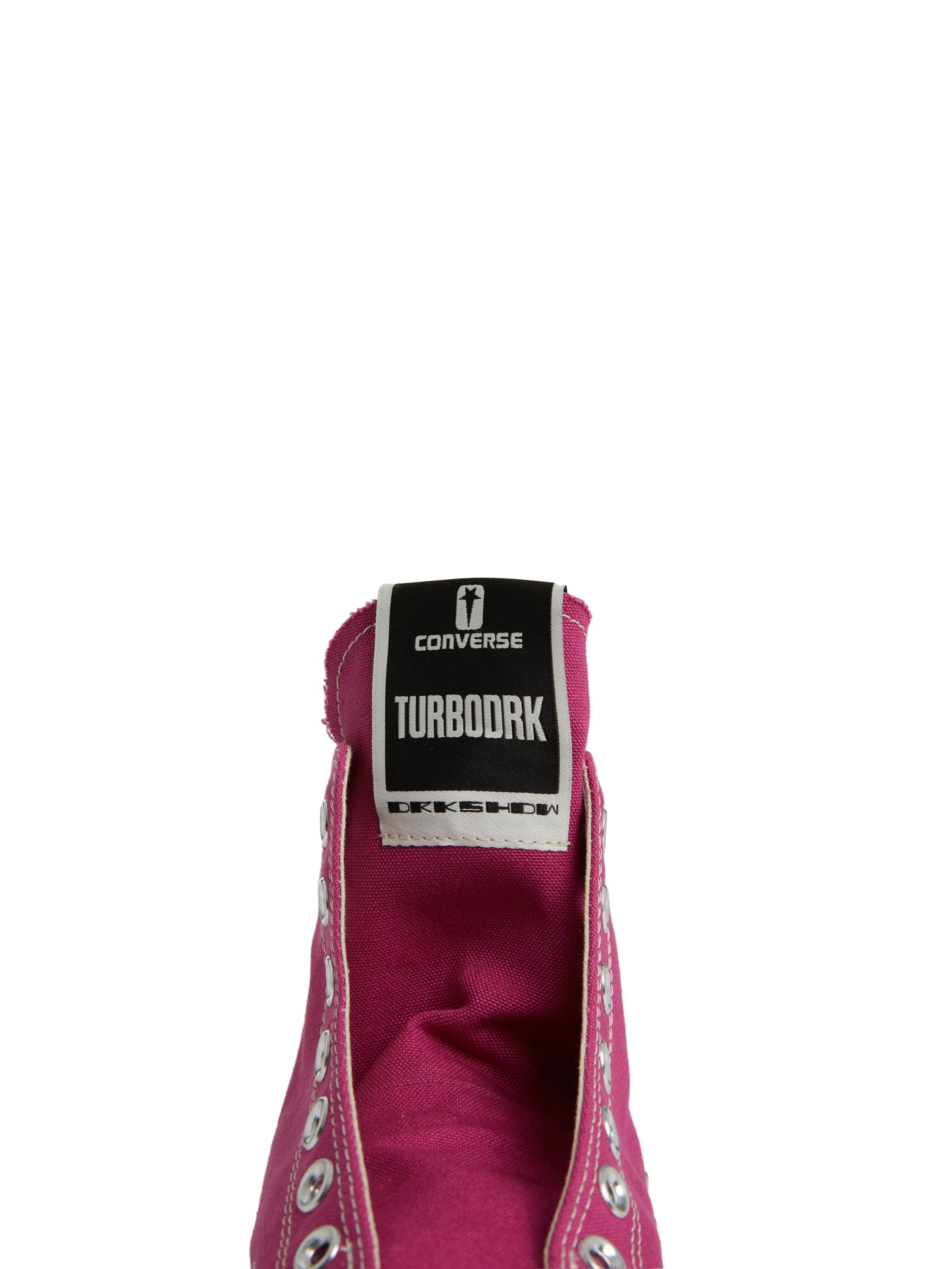 DRKSHDW × CONVERSE TURBODRK LACELESS HI HOTPINK - UNISEX