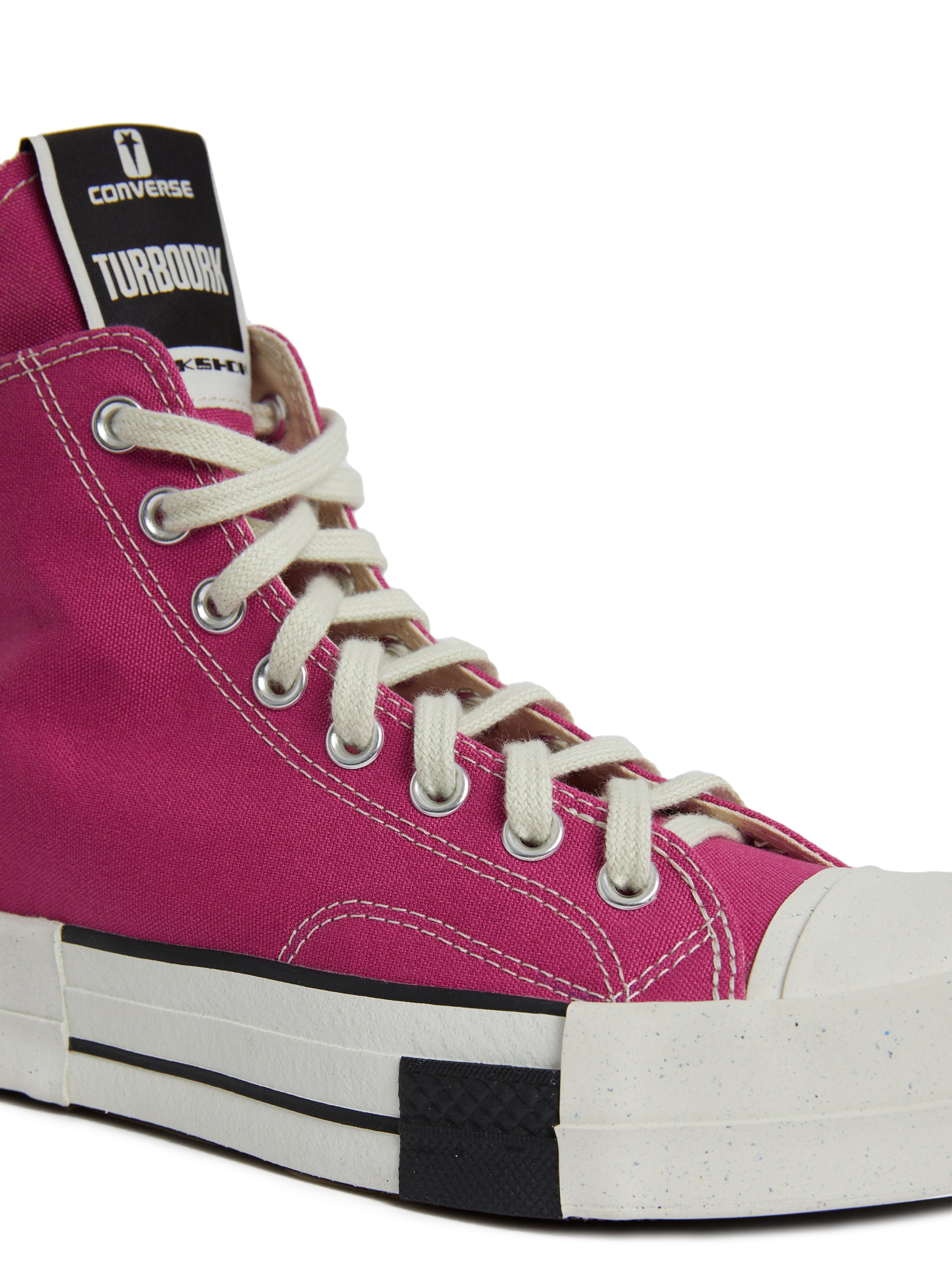 DRKSHDW × CONVERSE TURBODRK LACELESS HI HOTPINK - UNISEX