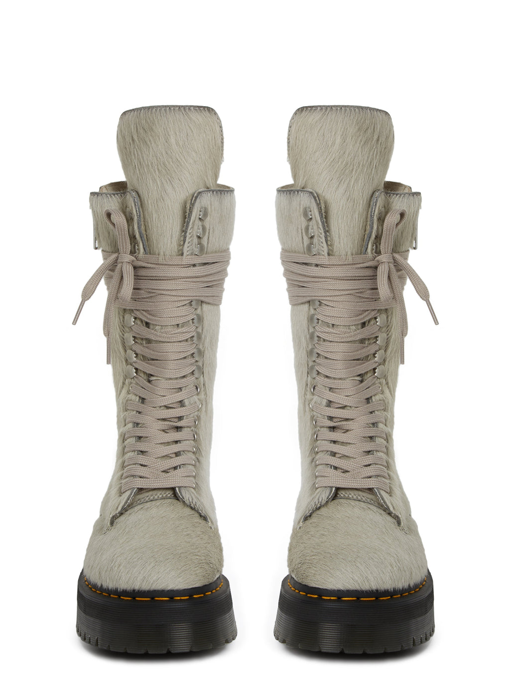 DR MARTENS × RICK OWENS QUAD SOLE CALF LENGTH BOOT
